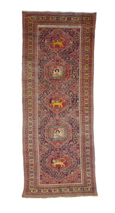 Senneh galleriteppe, Vest-Persia, 1837 av Persian School