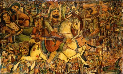 Slaget ved Karbala, 1800-tallet av Persian School