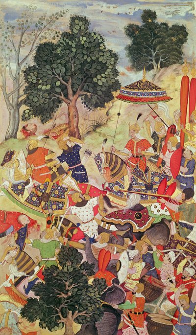 Fangsten av Bakadur Khan av Persian School