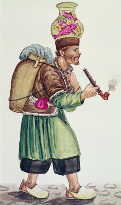 Fiskehandleren (wc på papir) av Persian School