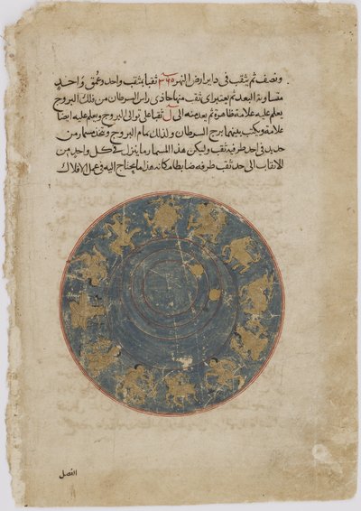 Zal viser sine prestasjoner foran kong Minuchihr, fra en Shahnama (Kongenes bok) av Firdawsi (d.1020) (ugjennomsiktig akvarell, blekk, gull og sølv på papir) av Persian School