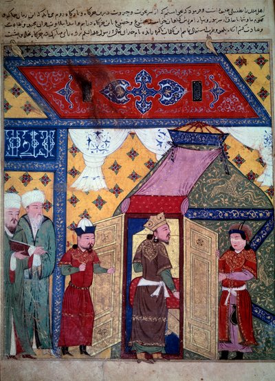 herskeren Ghazan (Ghazan Khan eller Ghazan Mahmud, sønn av Arghoun og ilkhan av Persia av Persian School