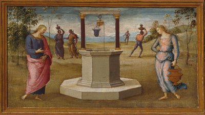 Kristus og kvinnen i Samaria, 150005. av Perugino