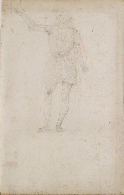Studer for en døperen Johannes. Verso: An Eye, sent på 1400-tallet - begynnelsen av 1500-tallet av Perugino