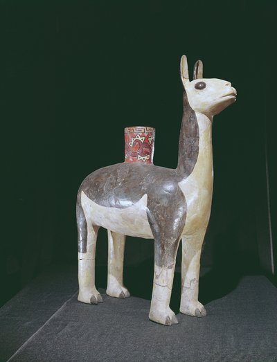 Lama-bildekar, Nazca Culture (keramikk) av Peruvian School