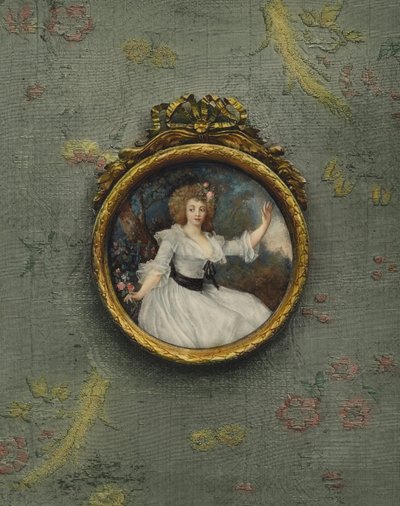 Portrett av en ukjent kvinne av Peter Adolf Hall