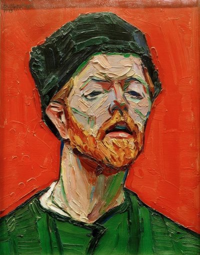 selvportrett av Peter August Böckstiegel
