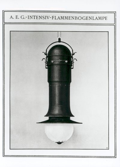 AEG Intensive Flame Arc Lamp av Peter Behrens