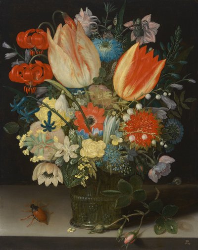 Stilleben med tulipaner av Peter Binoit