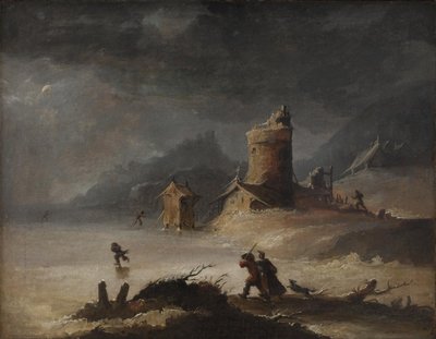 Landskap med skatere av Peter Cramer