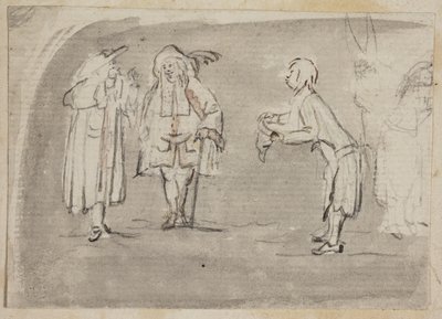 Scener fra Ludvig Holbergs "Masquerade" av Peter Cramer