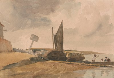 Lavvann, båtlanding av Peter DeWint