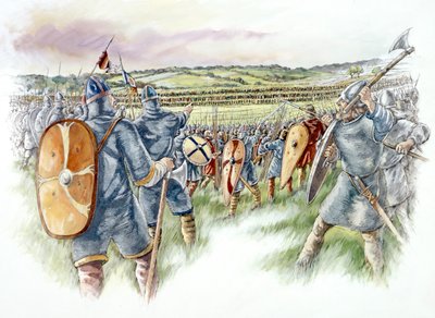 Bătălia de la Hastings, 1066, c1990-2010 norvegiană av Peter Dunn