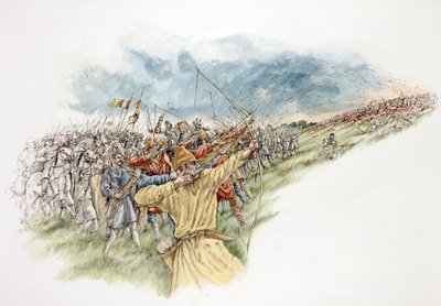 Slaget ved Hastings, 1066, c1990-2010 av Peter Dunn