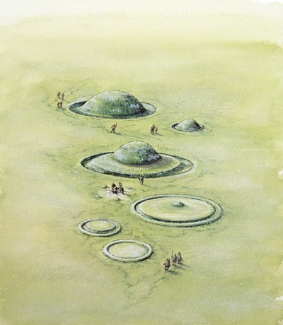 Båretyper fra bronsealder, bronsealder, c1990-2010 av Peter Dunn