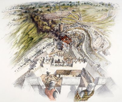 Dover Castle beleiring, 1216, c1990-2010 av Peter Dunn