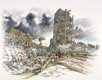 Dover Castle beleiring, 1216, c1990-2010 av Peter Dunn