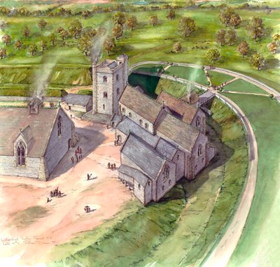 Ludgershall Castle, sent på 1300-tallet, c1990-2010 av Peter Dunn