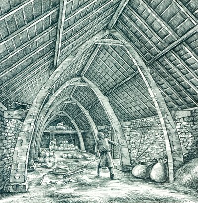 Middelalderprestegård, Wharram Percy, North Yorkshire, c1988-c2005. av Peter Dunn