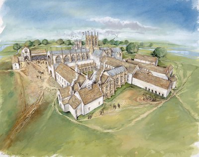 Muchelney Abbey, c1500-tallet, c1990-2010 av Peter Dunn