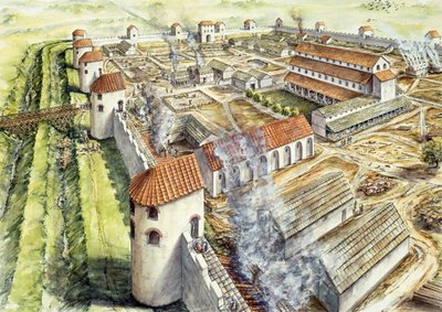 Portchester Castle, AD345, c1990-2010 av Peter Dunn