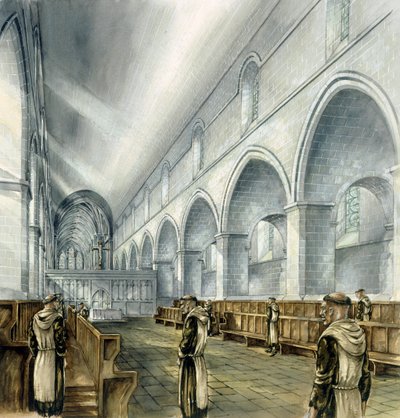 Rievaulx Abbey, 1200-tallet, c1990-2010 av Peter Dunn
