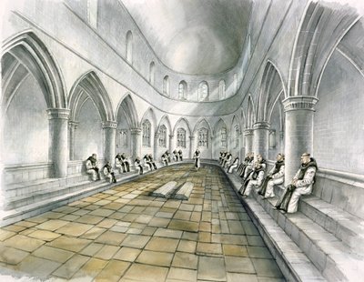 Rievaulx Abbey, 1300-tallet, c1990-2010 av Peter Dunn