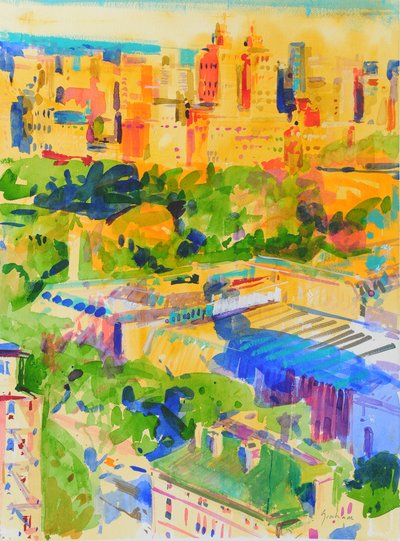 Fifth Avenue skygger over Metropolitan av Peter Graham (Contemporary)