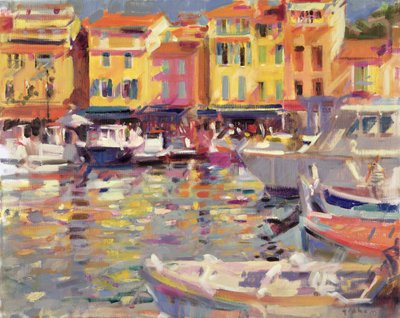 Havn ved Cassis av Peter Graham (Contemporary)