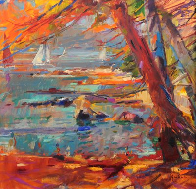 Lerins-øyene av Peter Graham (Contemporary)