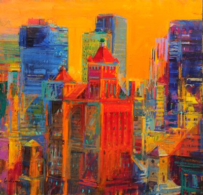 Midtown Manhattan fra The Waldorf av Peter Graham (Contemporary)