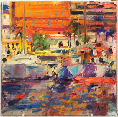 Rivieraen ved Menton av Peter Graham (Contemporary)