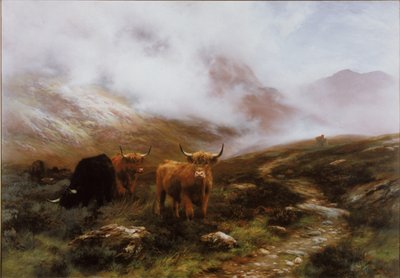 Landskap med storfe av Peter Graham