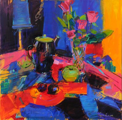 Malerens rom, 2021 (olje på lerret) av Peter Graham