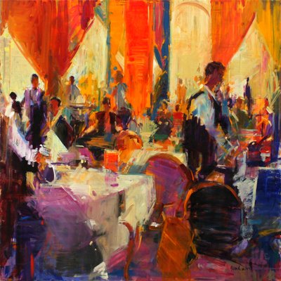 Savoydagene (olje på lerret) av Peter Graham