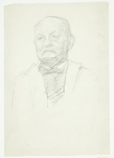 Portrett av maleren Kristian Zahrtman. Bystebilde av Peter Hansen