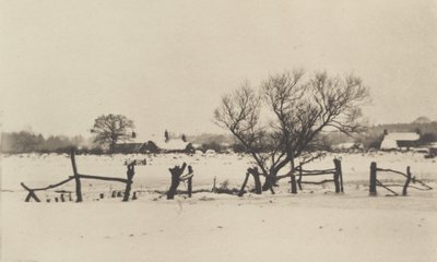 The Snowy Marshlands, 1890-1891, trykt 1893. av Peter Henry Emerson