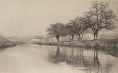 Landsbyen ved elven av Peter Henry Emerson