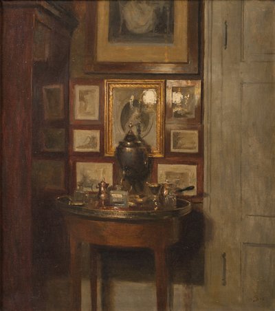 Interiør med en samovar. Kveld av Peter Vilhelm Ilsted