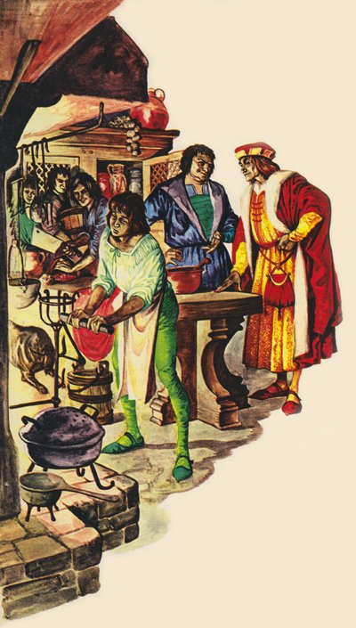 Lambert Simnel (fargelitografi) av Peter Jackson