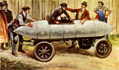 Le Jamais Contente, den første bilen som kjørte i over 60 mph av Peter Jackson