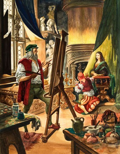 Leonardo da Vinci maler portrettet av Mona Lisa av Peter Jackson