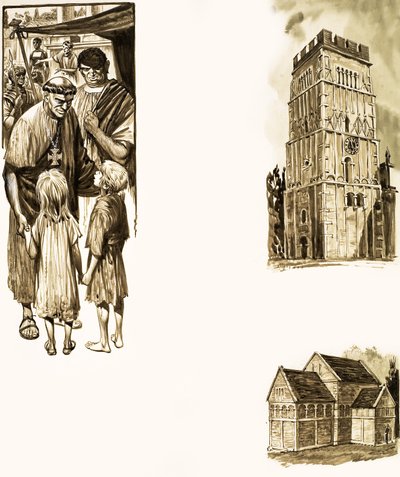 Munk og kirke av Peter Jackson