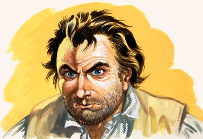 Mytteri på Bounty (gouache på papir) av Peter Jackson