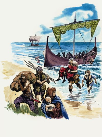 The Wonderful Story of Britain: Sakserne slår seg ned i Storbritannia av Peter Jackson