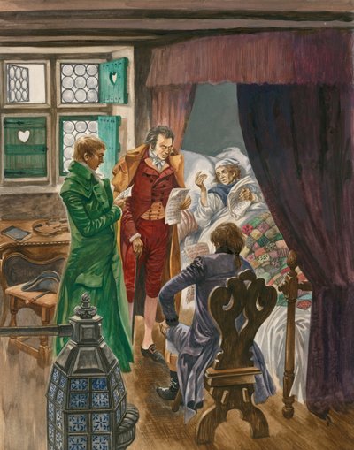 Mozarts død i Wien i 1791, bare trettifem år gammel av Peter Jackson
