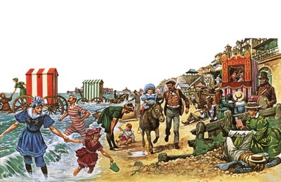 Viktoriansk strandscene av Peter Jackson