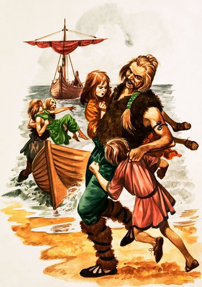 Da de var unge: St Patrick (gouache på papir) av Peter Jackson