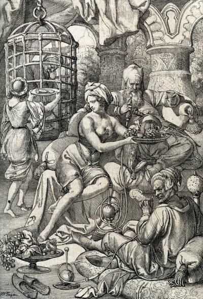 Sultan Bayezid I (eller Bajazet av Peter Johann Nepomuck Geiger