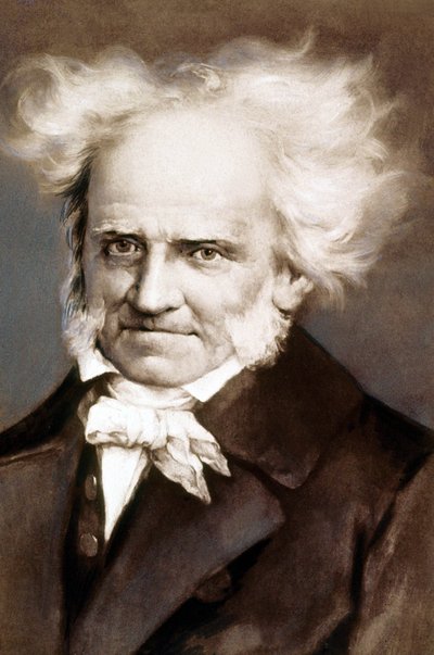 Den tyske filosofen Arthur Schopenhauer (1788-1860) foto etter maleri av Peter Kramer av Peter Kramer